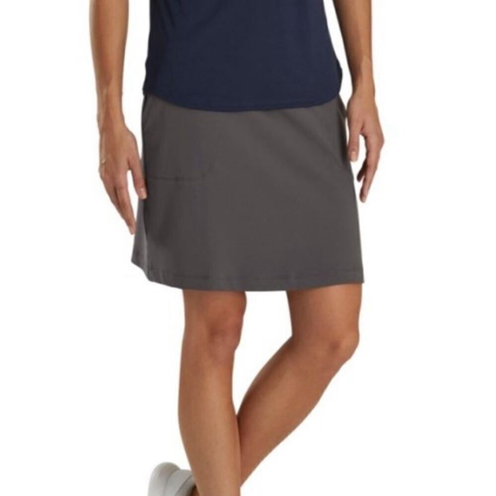FOOTJOY Women's Performance Stretch Knit Golf Skort/Skirt Gray Size Small